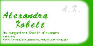 alexandra kobelt business card